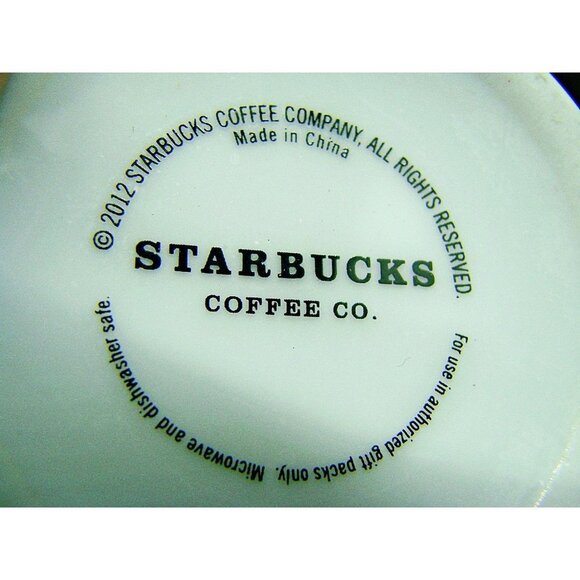 Starbucks 2012 Christmas Holiday Mug Cup White with Red Bulbs Ornaments 13 oz - Picture 8 of 9